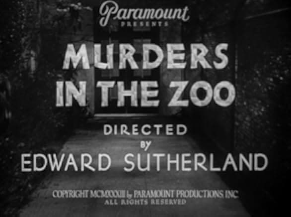 Murders in the Zoo 1933