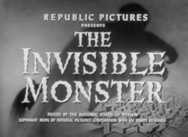 The Invisible Monster 1950