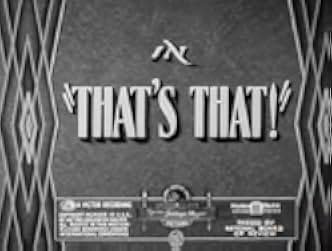 That's That! 1938